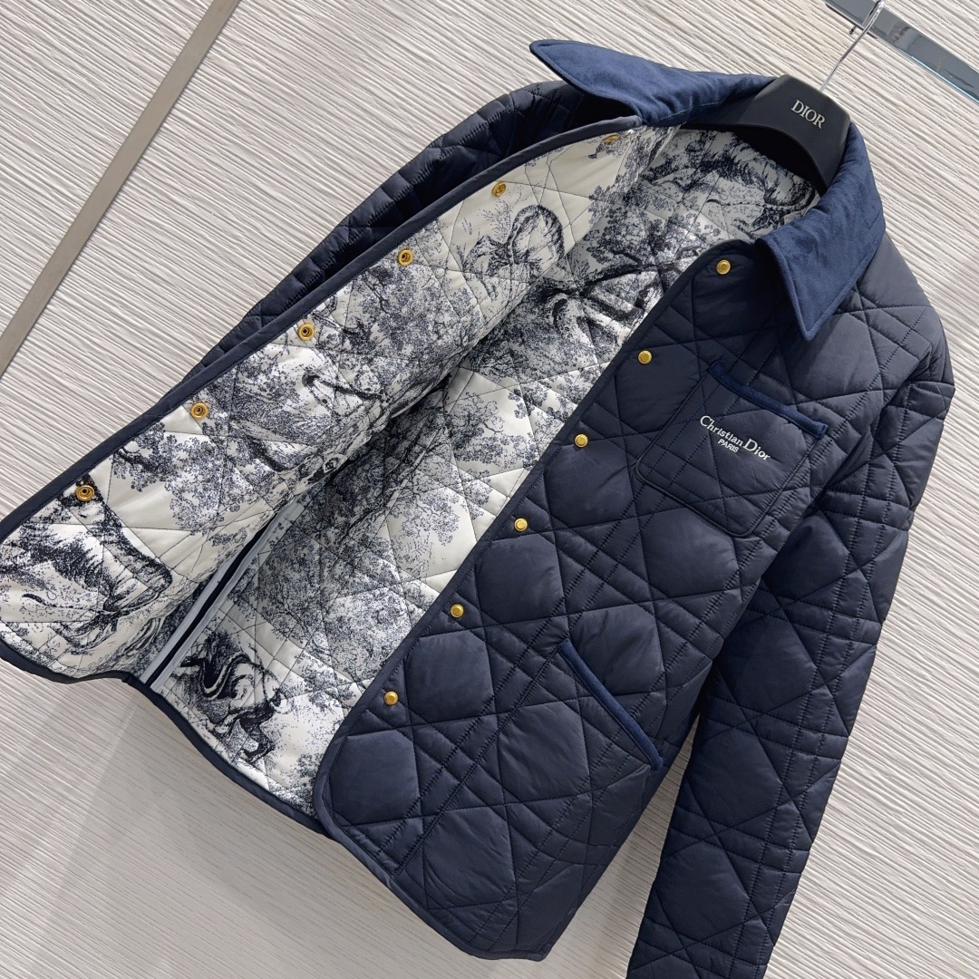 🛍️ Christian Dio* 👑2025FW新款棉服 整体保暖，效果拉满，休闲时尚，经典logo完