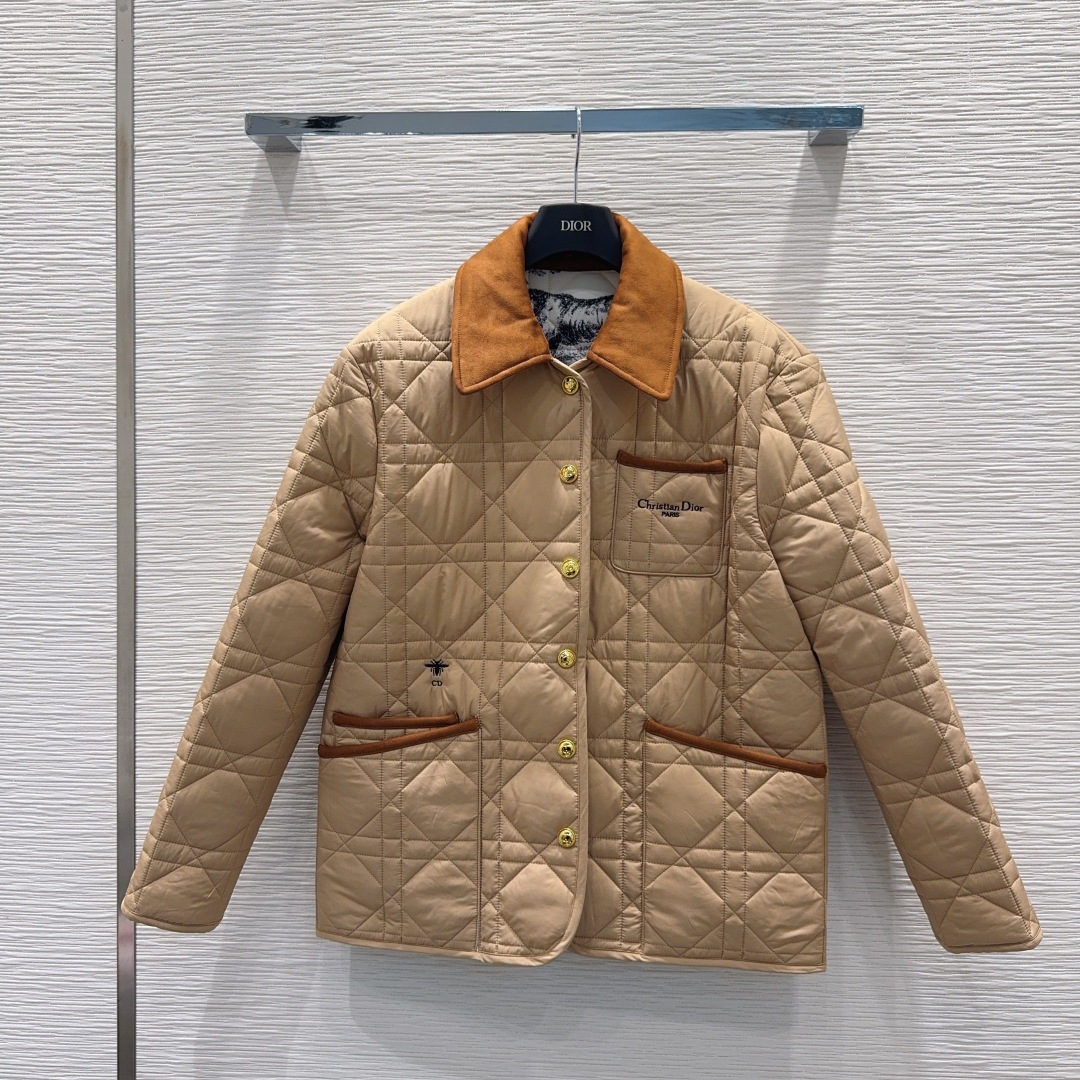 🛍️ Christian Dio* 👑2025FW新款棉服 整体保暖，效果拉满，休闲时尚，经典logo完