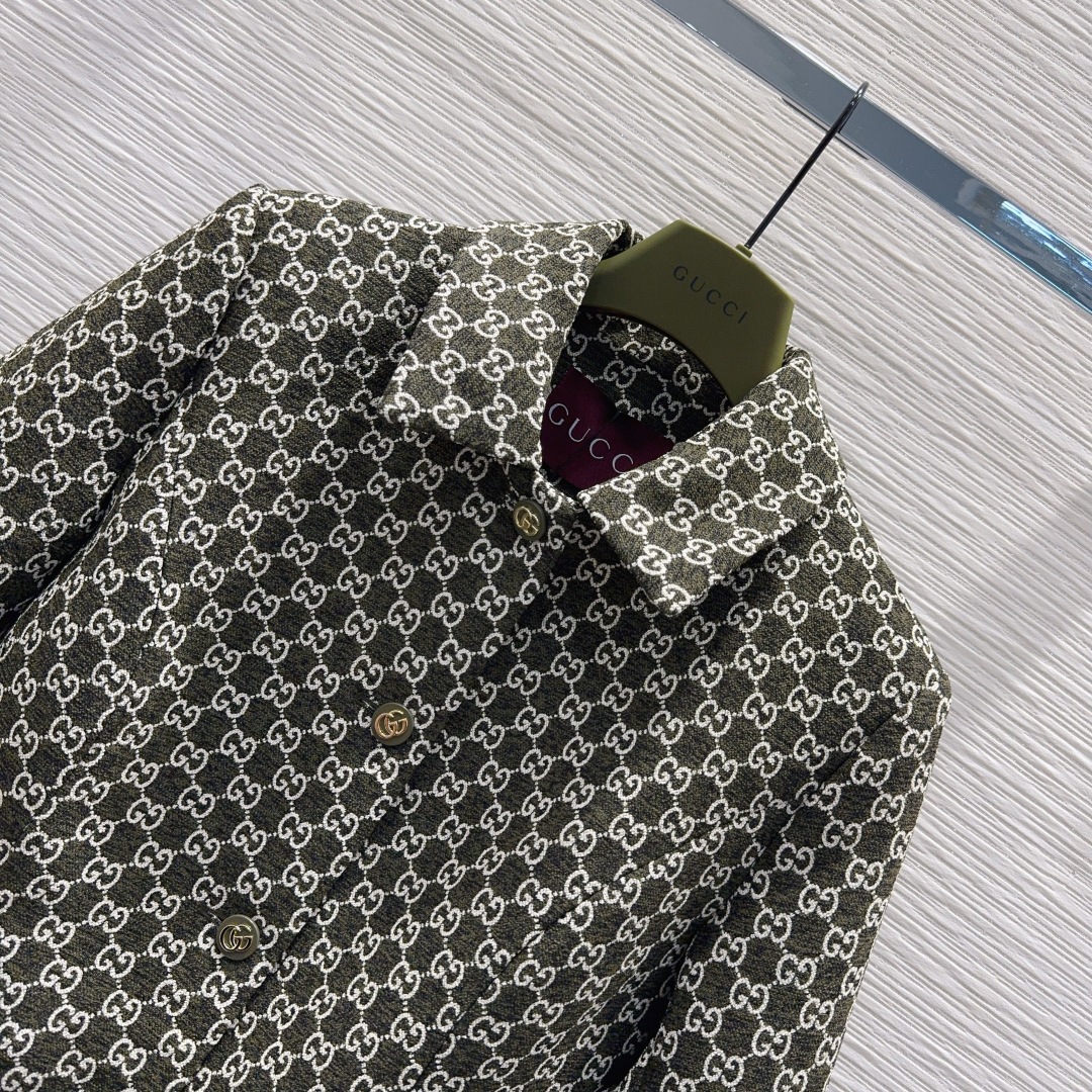 🛍️Gucc*👑2025FW新款套装 一眼就爱上 非常高级的进口高密度质地 双G毛尼提花面料 仔细看细节