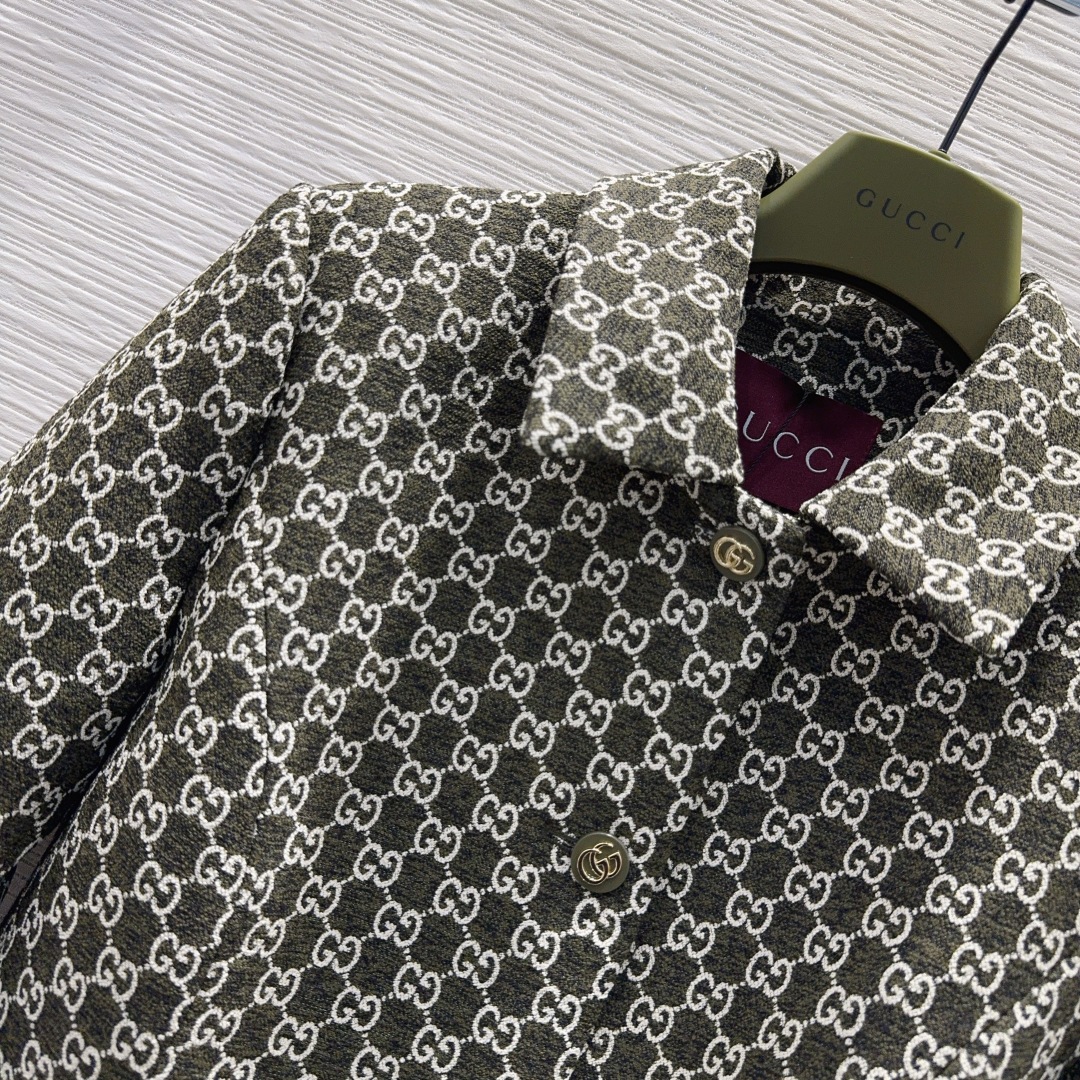 🛍️Gucc*👑2025FW新款套装 一眼就爱上 非常高级的进口高密度质地 双G毛尼提花面料 仔细看细节