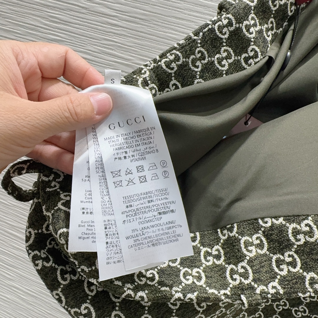 🛍️Gucc*👑2025FW新款套装 一眼就爱上 非常高级的进口高密度质地 双G毛尼提花面料 仔细看细节