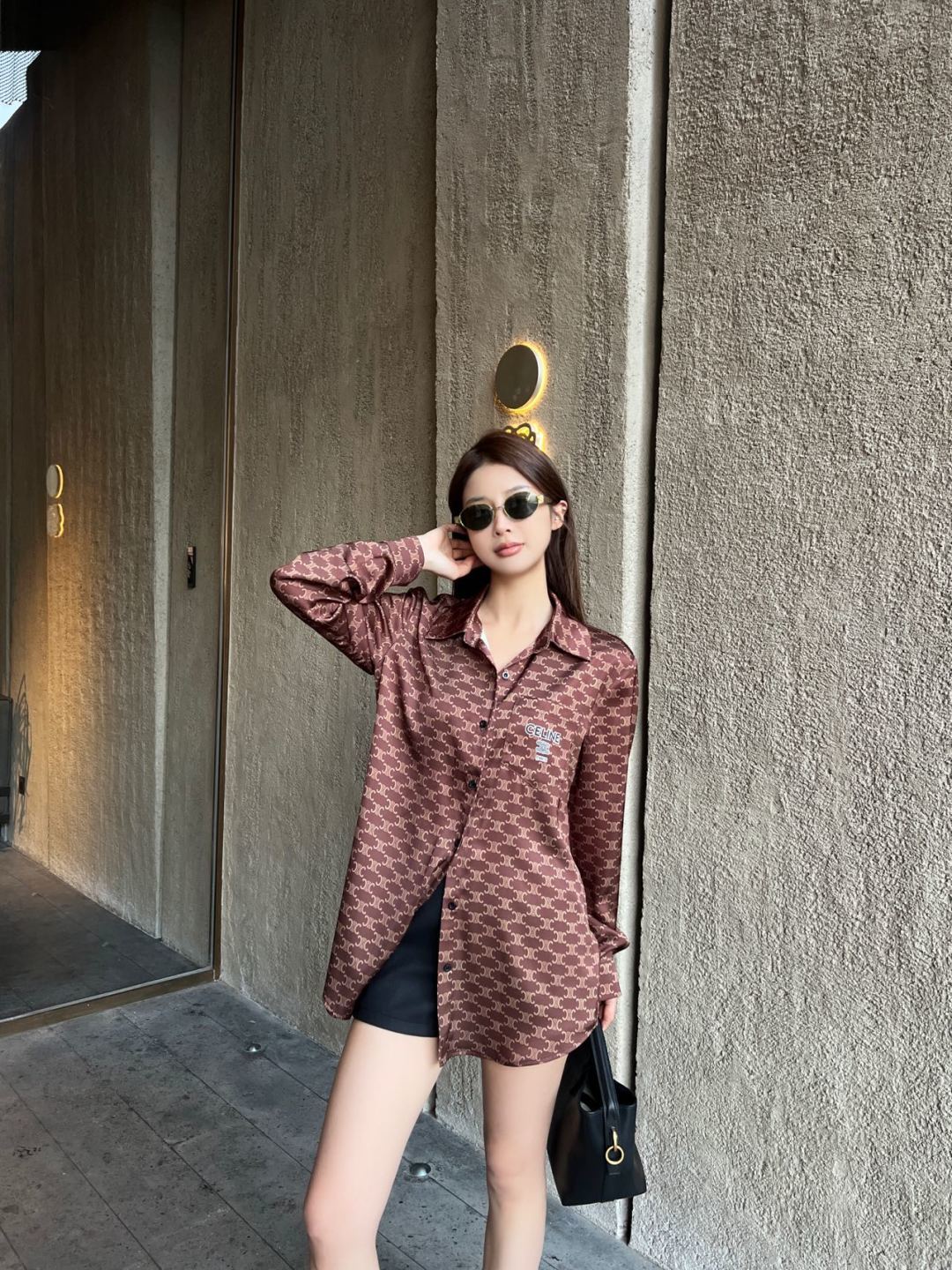 NO:722143,Model upper body picture, Celine-clothing, celine,19860909模特上身图,赛琳-服装,celine,,Women's clothing