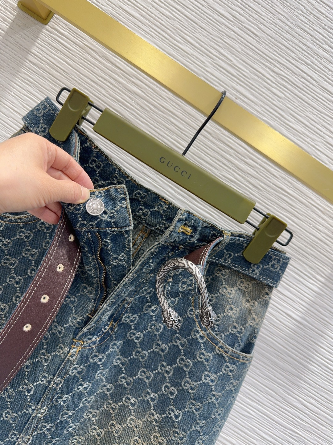🌼2026SS新款半裙 高版系列出品~超时髦新款丹宁牛仔 个性色调上身又酷又飒爽 纹理细腻，棉感自然，既