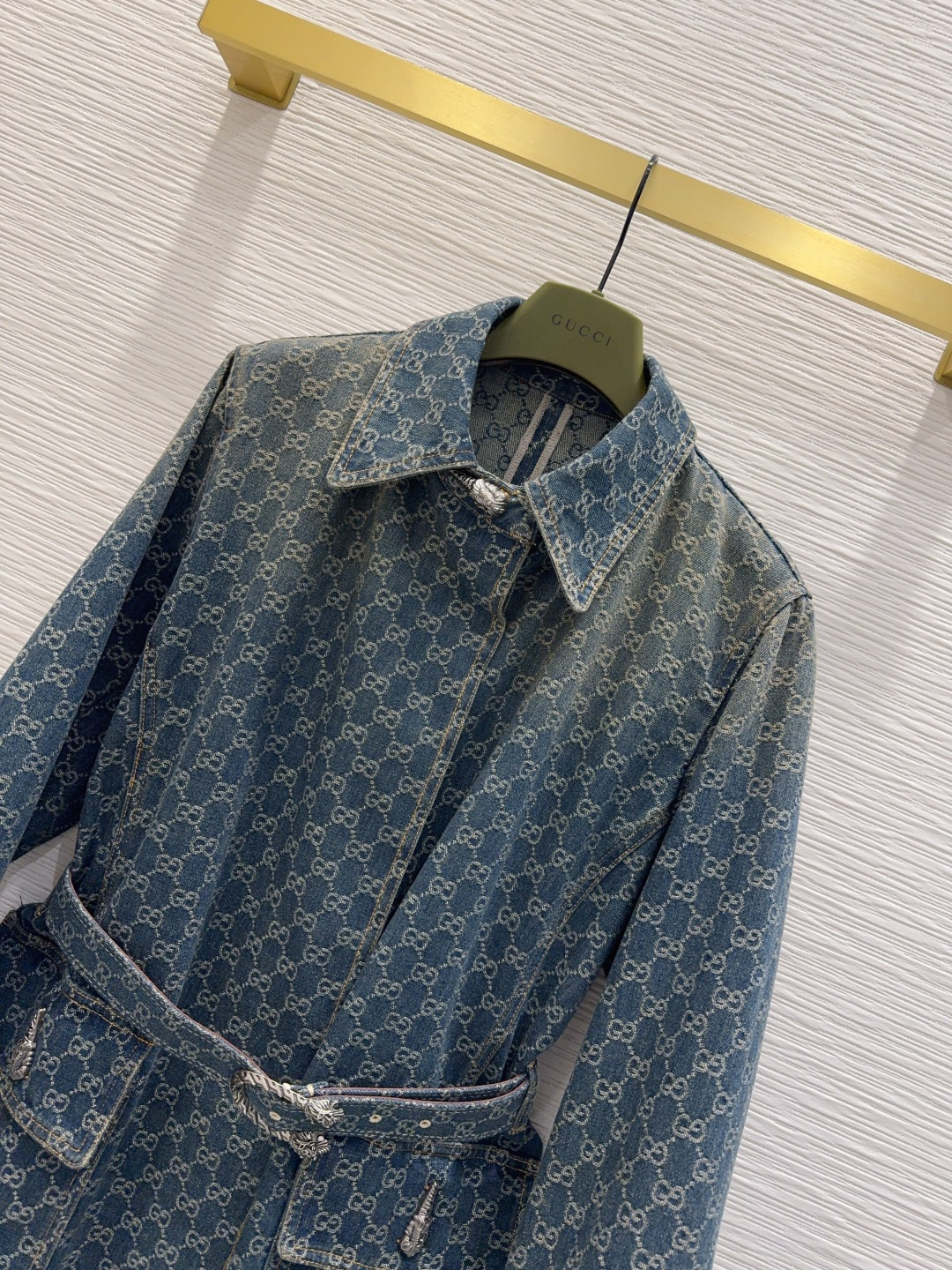 🌼2026SS新款长风衣 高版系列出品~超时髦新款丹宁牛仔 个性色调上身又酷又飒爽 纹理细腻，棉感自然，