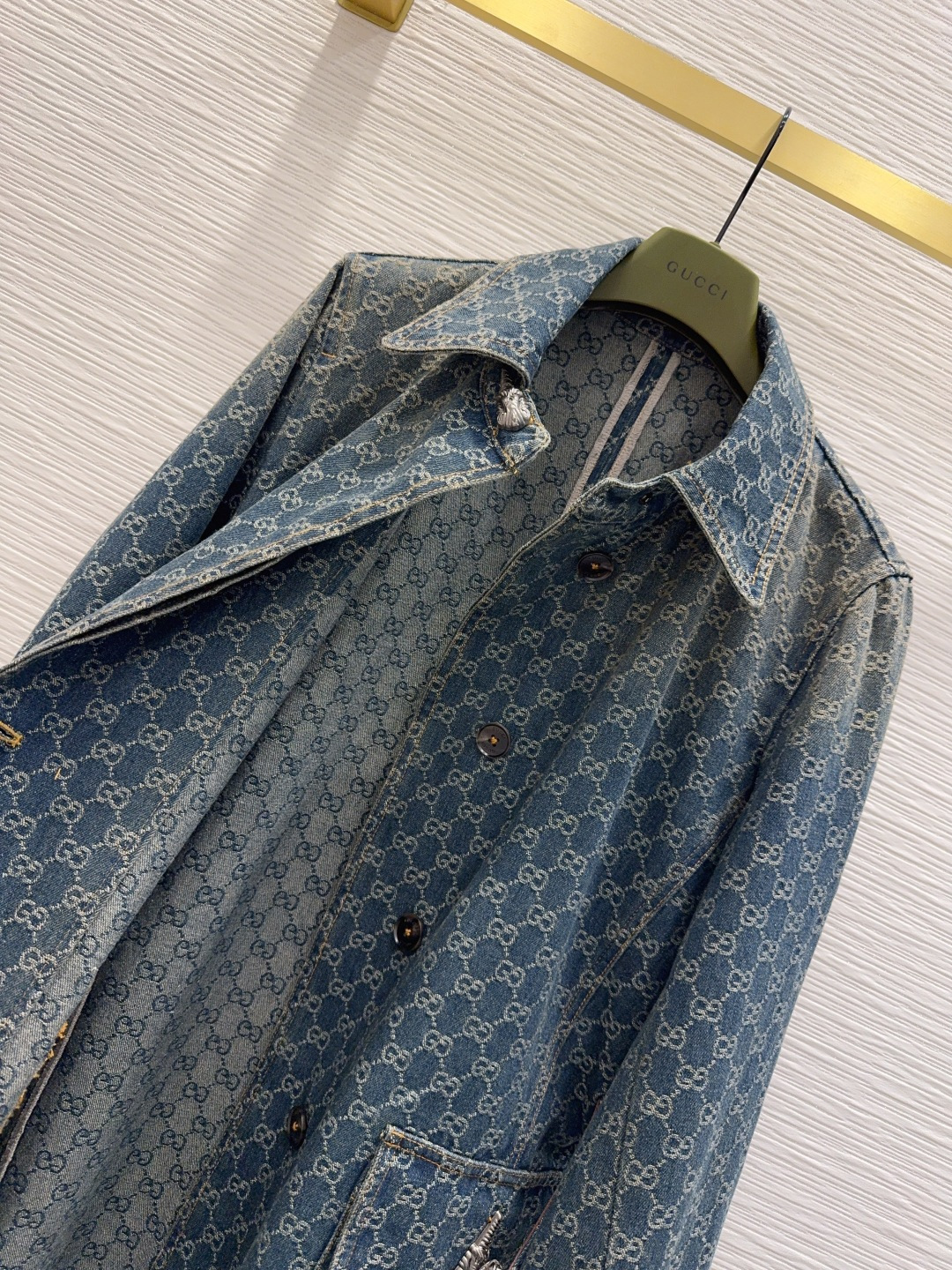 🌼2026SS新款长风衣 高版系列出品~超时髦新款丹宁牛仔 个性色调上身又酷又飒爽 纹理细腻，棉感自然，