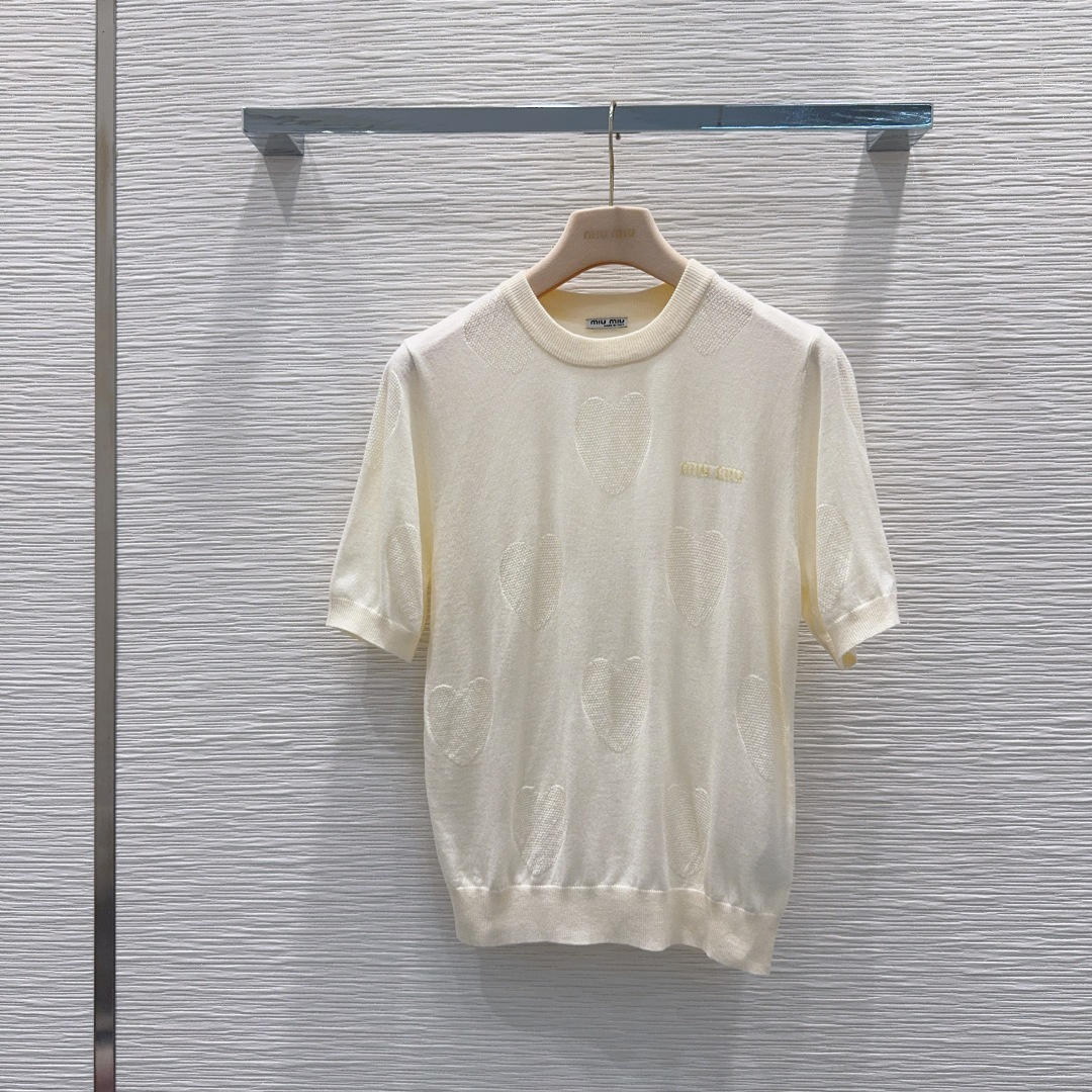 미우미우 여성 반팔 102032 Miu Miu T Shirt