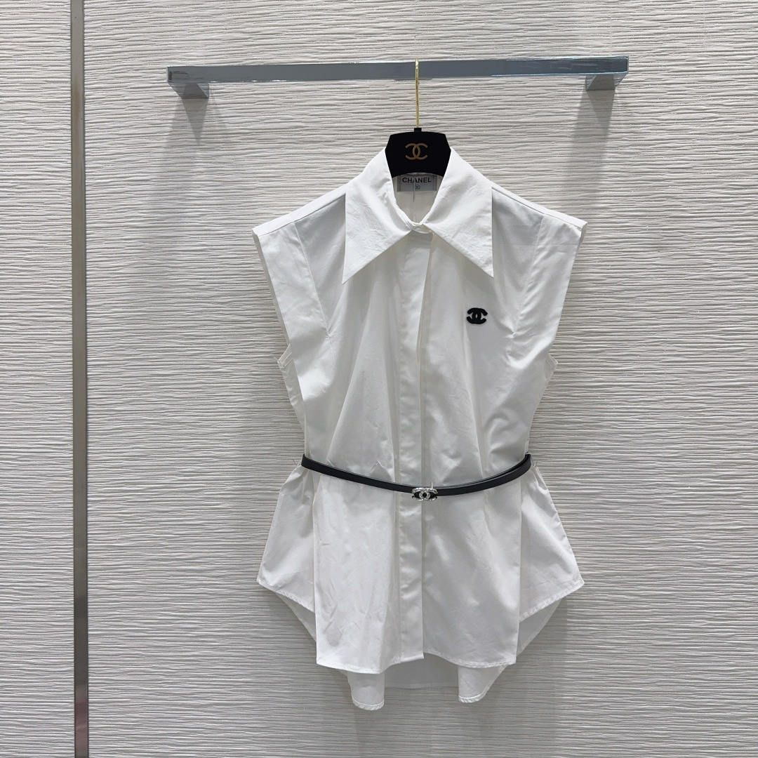 NO:830849,2026SS new shirt. Low-key luxury three-dimensional tailoring. Streamlined line design. Noble and elegant yet full of gentle and intellectual temperament. Imported special materials. You will be amazed when you receive it. The texture of the customized fabric is amazing!  SML [S shoulder width 41.5, bust 98, length 70], Chanel-clothing, chanel,198609092026SS新款衬衣 低调奢华立体剪裁 精简线条感设计 高贵典雅又尽显温柔知性的气质 进口特殊材质 收到手会很惊艳 定制面料质感超赞！SML【S肩宽41.5 胸围98 衣长70】,香奈儿-服装,chanel,,Women's clothing