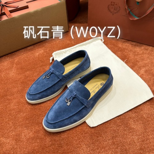 Loro Piana Summer Charms Walk Blue Suede Moccasins - Women's Loafers, Size 35-42 1 Loro Piana Summer Charms Walk Blue Suede Moccasins - Women's Loafers, Size 35-42