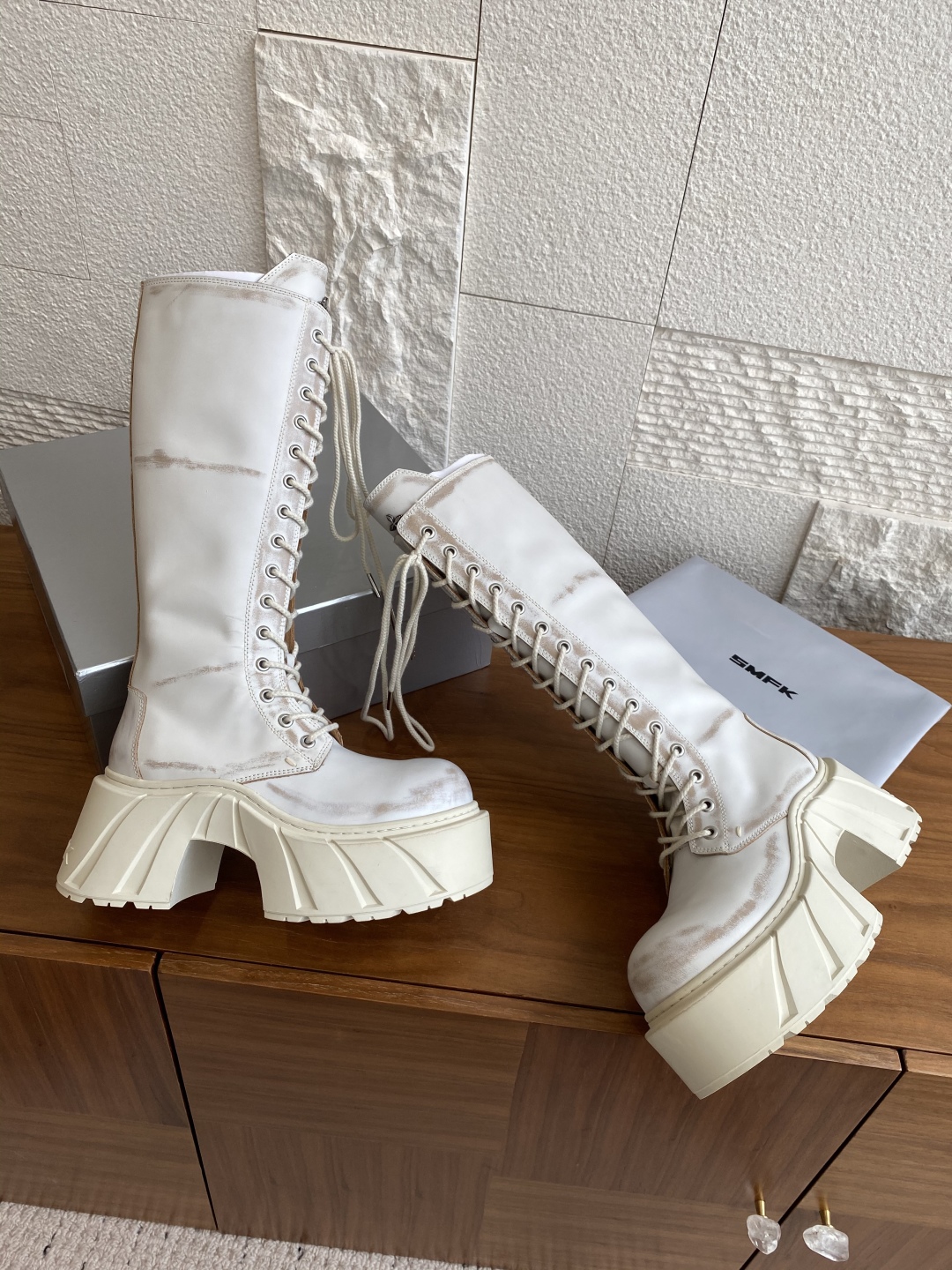 SMFK Mirage Machine Boots: Luxury Leather Shoes for Summer Adventure - 图片 4