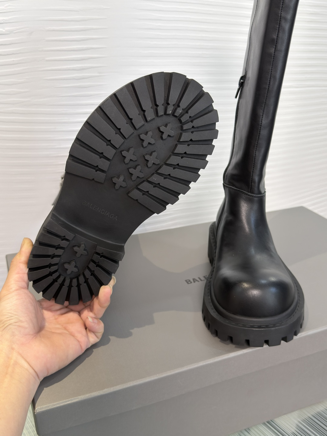 Balenciaga Chunky Rider Knee High Boots