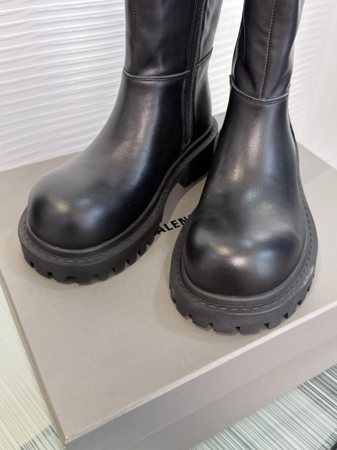 Balenciaga Chunky Round Toe Mid Boots