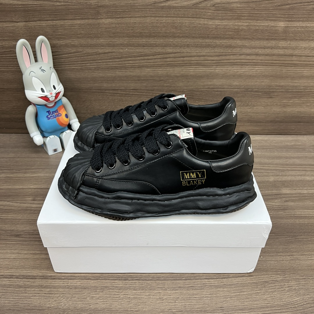 NO:614104,Top-quality MIHARA YASUHIRO sol shoes, fashionable sneakers, same style for men and women, black leather loafers!  Number of yards 35-45!  ,casual shoes/sneakers,mmy,sneakers19860909顶级MIHARA YASUHIRO 三原康裕 溶胶鞋 时尚板鞋 男女同款 黑色皮面面包鞋！ 码数35-45码！,休闲鞋/运动鞋,mmy,sneakers,Women's Shoes