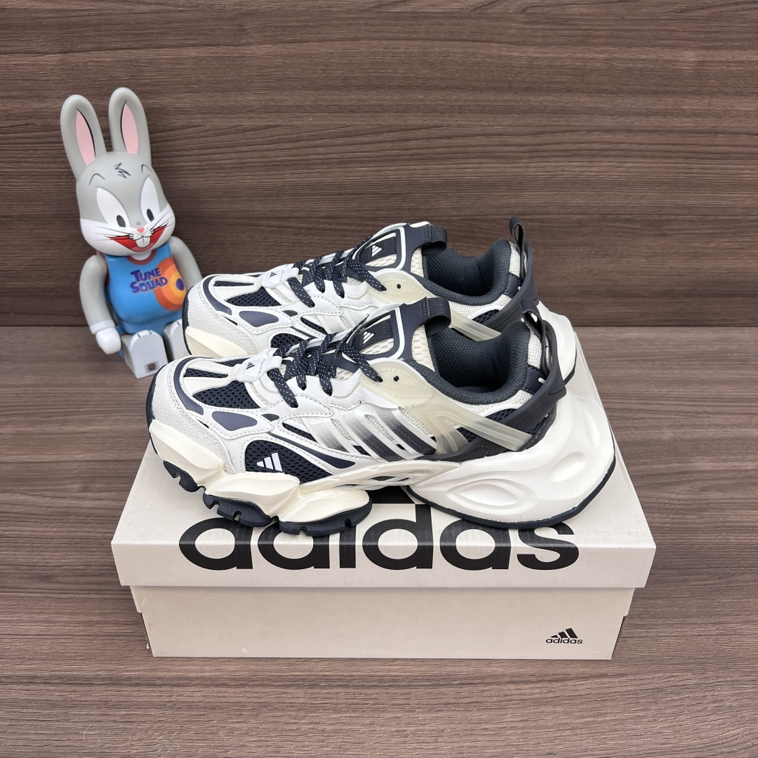 NO:407241,Top version adidas XLG RUNNER DELUXE Comfortable and versatile running shoes, same style for men and women, white and brown. Packaging: Full set of Dewu accessories reinforced Dewu box packaging. Size: size 36-45, dad shoes, adidas19860909顶级版本adidas XLG RUNNER DELUXE 舒适百搭跑步鞋 男女同款 白棕色. 包装:全套得物配件加固得物盒包装. 码数:36-45码,老爹鞋,adidas,Women's Shoes
