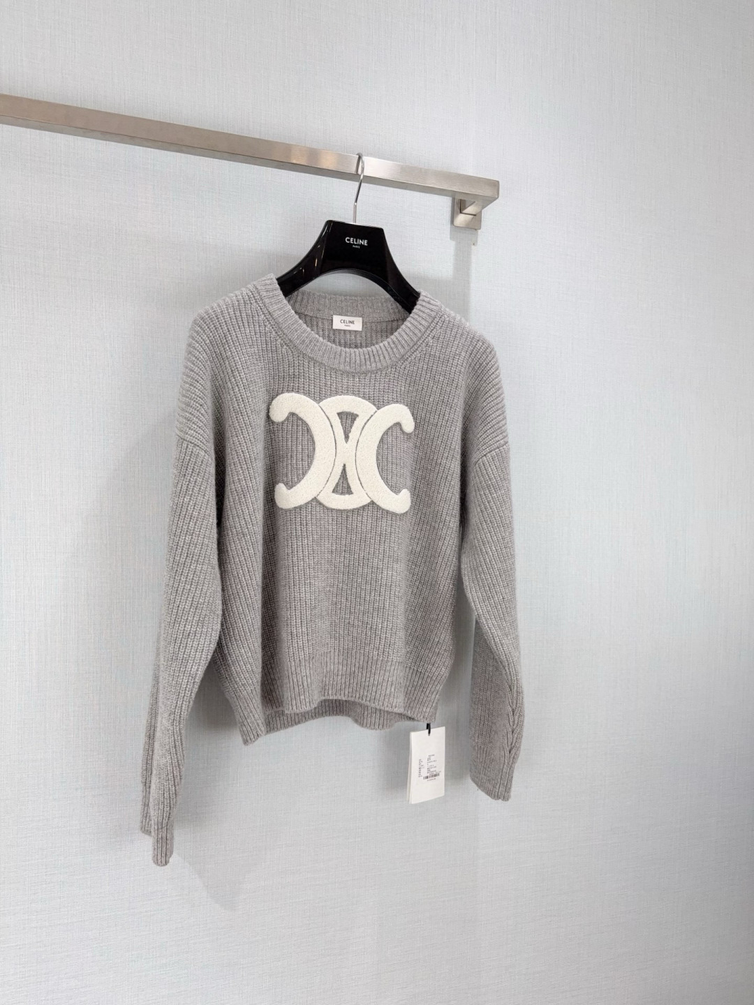 Celine Wool Sweater With Triomphe Logo - Classic Knitwear 8 cmp i1754385429284 2017 0 5