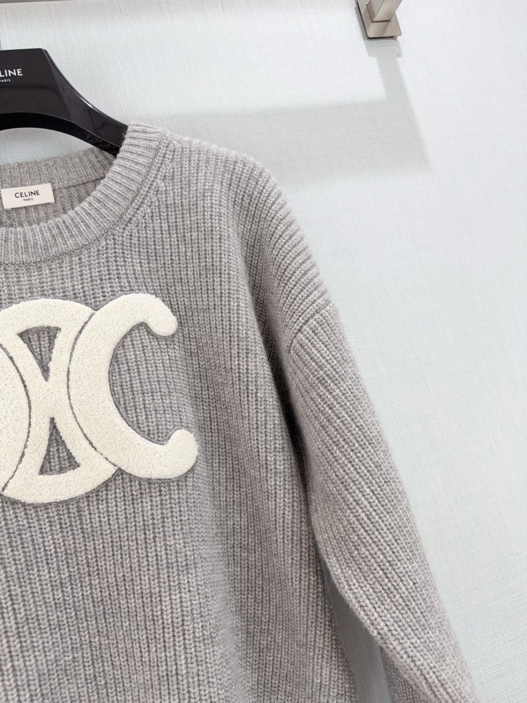 Celine Wool Sweater With Triomphe Logo - Classic Knitwear 5 cmp i1754385429284 2859 0 2