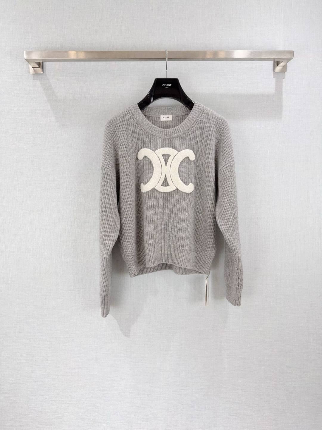 Celine Wool Sweater With Triomphe Logo - Classic Knitwear 3 cmp i1754385429284 3212 0 0