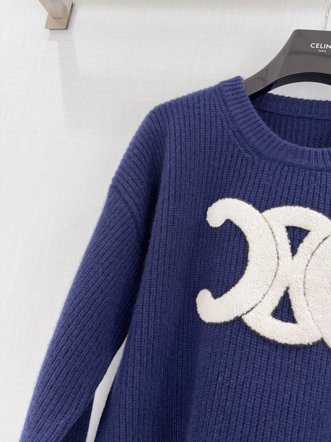 Celine Women's Wool Sweater with Triomphe Logo - Fall/Winter Collection 3 cmp i1754385970878 9548 0 1