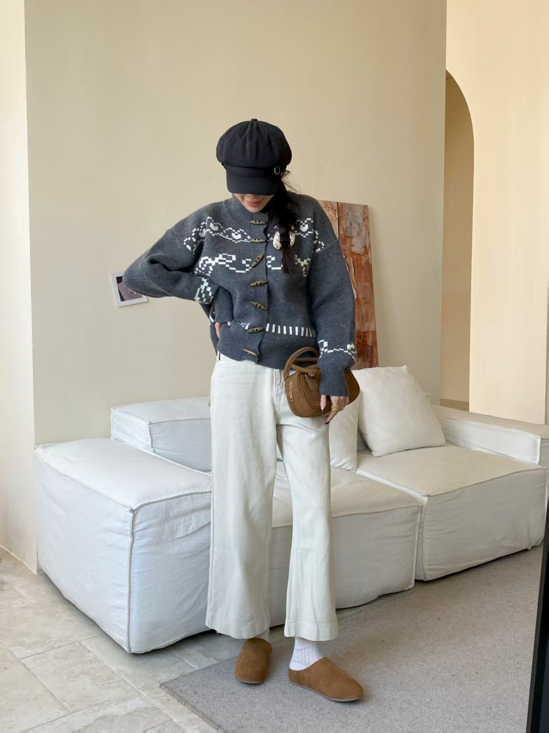 NO:466848,The effect of footing is amazing, half drag19860909上脚效果绝了,半拖,Women's Shoes