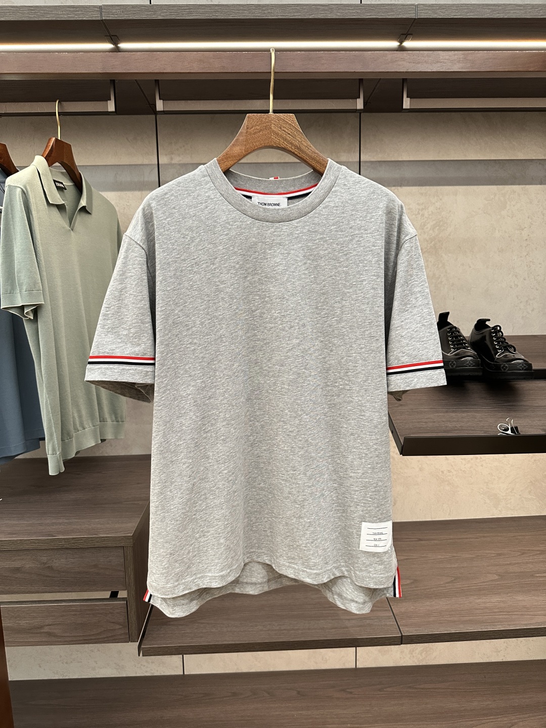 Thom Browne Men's Classic Fit Short Sleeve T-Shirt - Comfortable Cotton Tee 2 cmp i1750056604536 5481 0 0