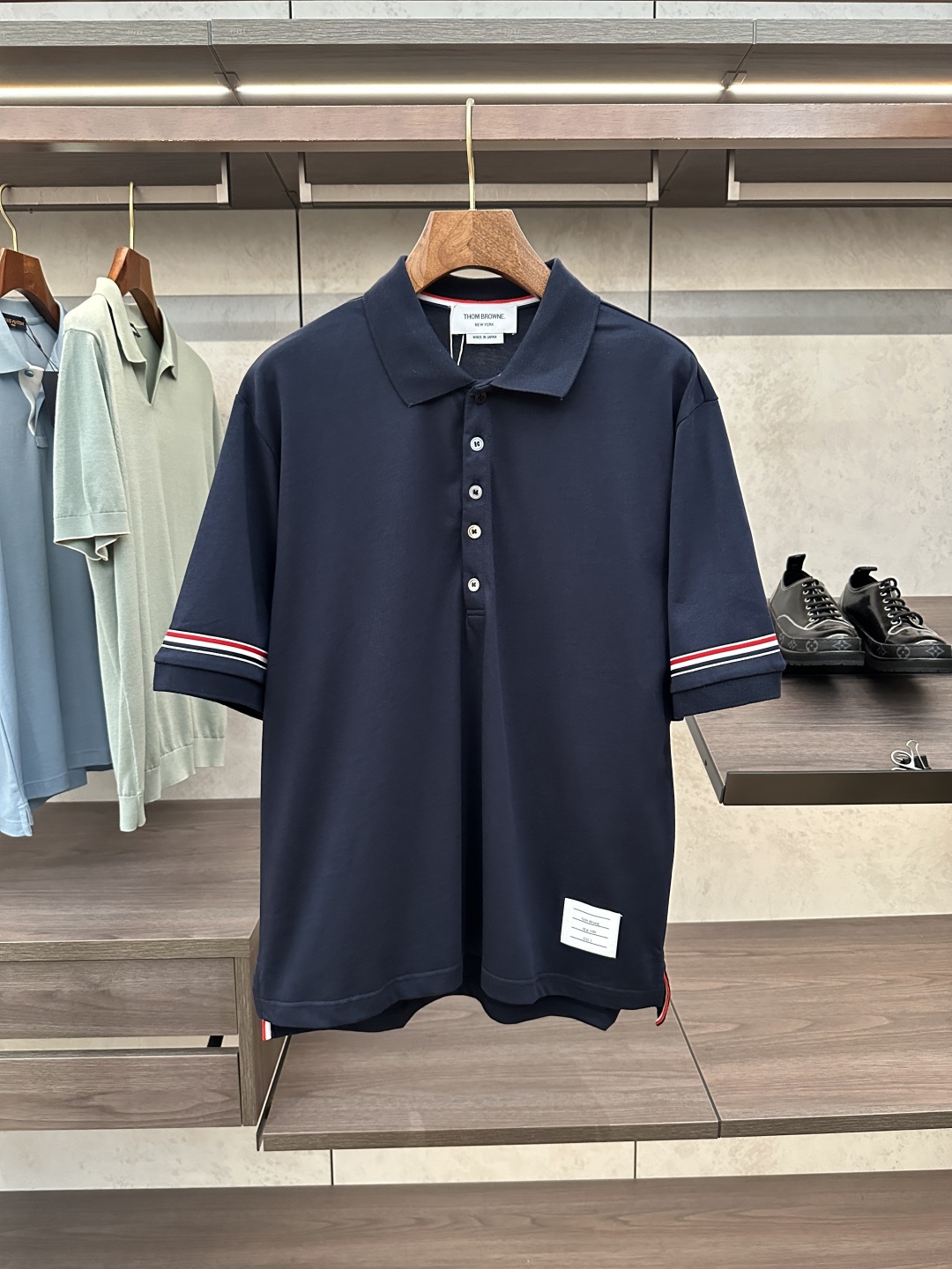 Polo de Manga Corta Thom Browne de Algodón para Hombre - Estilo Casual y Cómodo