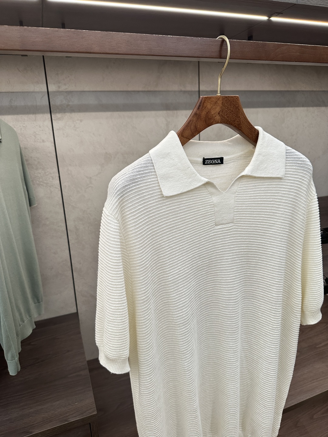 Men's Ribbed Knit Short Sleeve Polo Shirt - Cotton Linen Blend Casual Top 3 cmp i1750141721659 8999 0 1