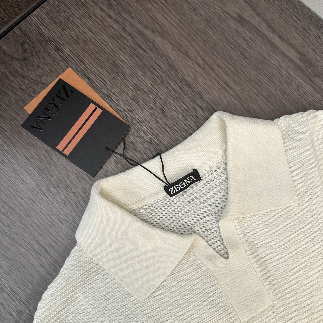 Men's Ribbed Knit Short Sleeve Polo Shirt - Cotton Linen Blend Casual Top 6 cmp i1750141724049 5531 0 4