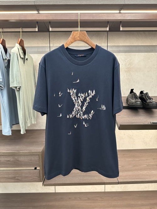 Louis Vuitton Men's 2024 Embroidered Sailing T-Shirt - Casual & Stylish 1 Louis Vuitton Men's 2024 Embroidered Sailing T-Shirt - Casual & Stylish