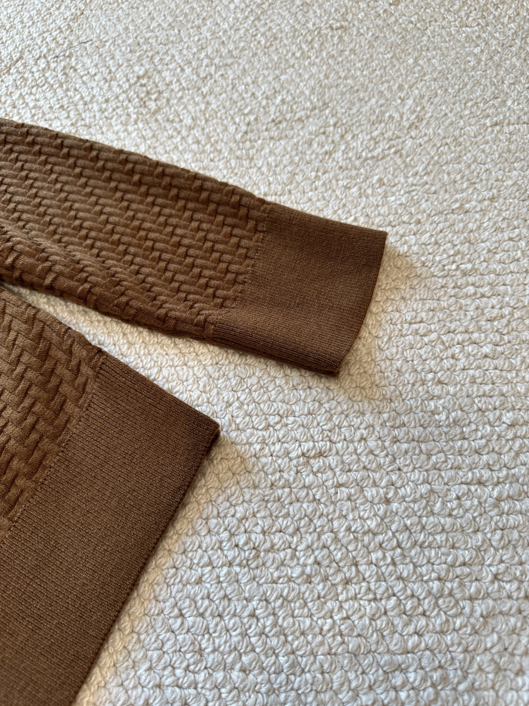 Brioni Men's Brown Silk-Blend Polo Collar Knit Sweater - Long Sleeve 8 cmp i1758628264350 4491 0 6