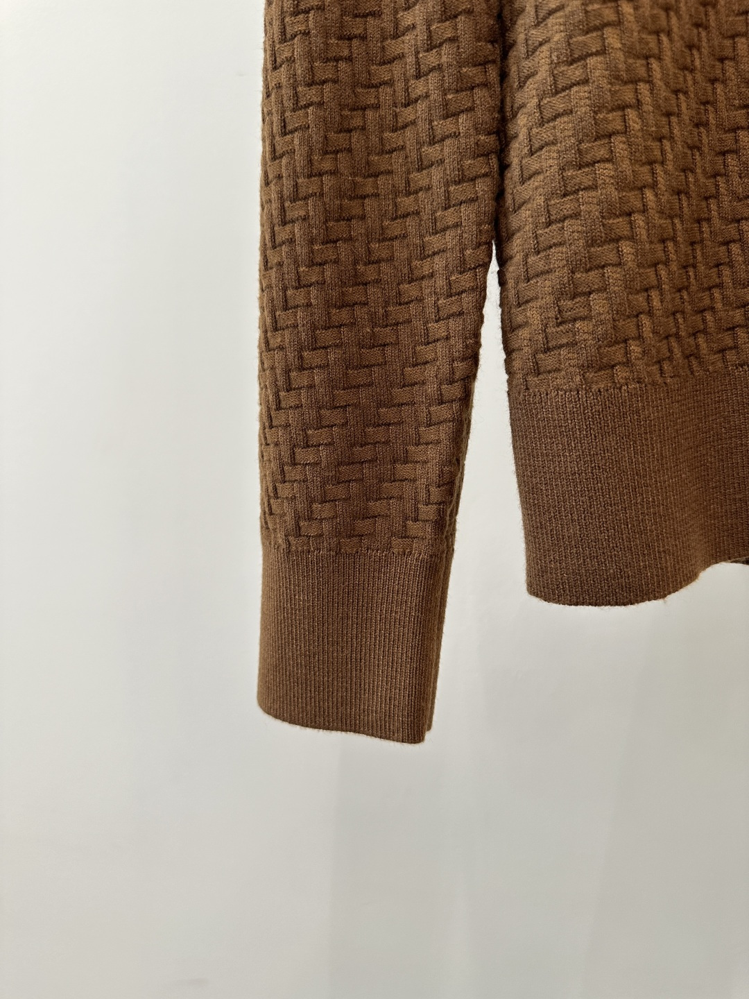 Brioni Men's Brown Silk-Blend Polo Collar Knit Sweater - Long Sleeve 4 cmp i1758628343919 4118 0 2