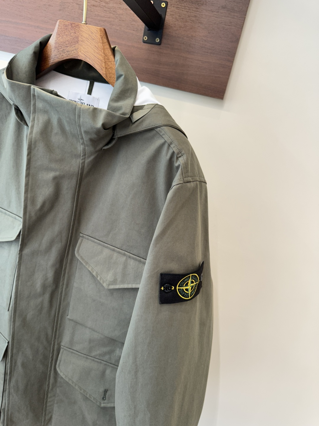 Stone Island Men's Lightweight Hooded Jacket, Military Style 3 cmp i1759890384130 6301 0 1