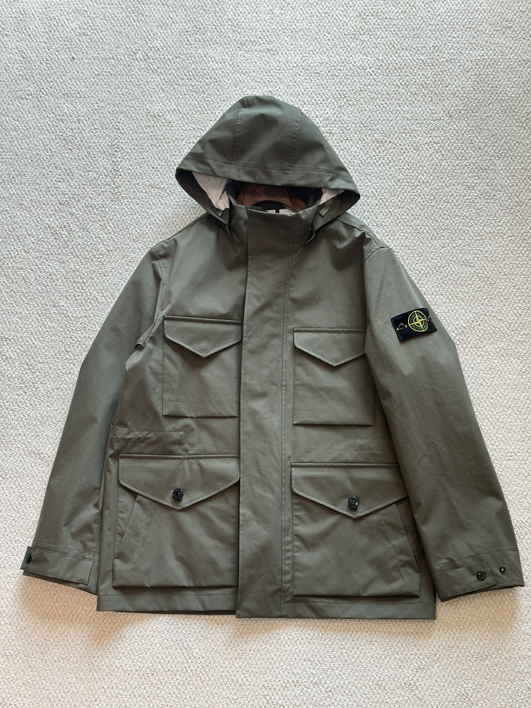 Stone Island Men's Lightweight Hooded Jacket, Military Style 6 cmp i1759890504727 22 0 11