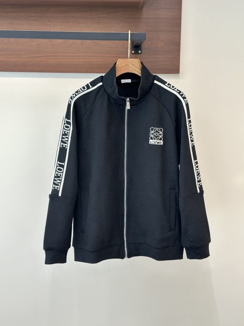 Loewe Men's Black Tracksuit with Embroidered Logo, Comfortable Fit 1 Loewe Men's Black Tracksuit with Embroidered Logo, Comfortable Fit