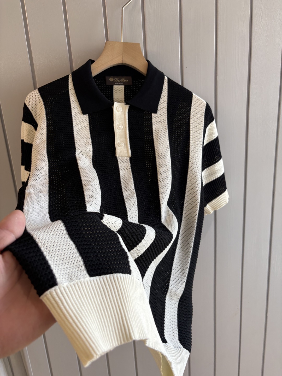 Luxury Diamond Jacquard Polo Shirt: Cashmere & Silk Blend, Short Sleeve 8 cmp i1747030715356 9805 0 6