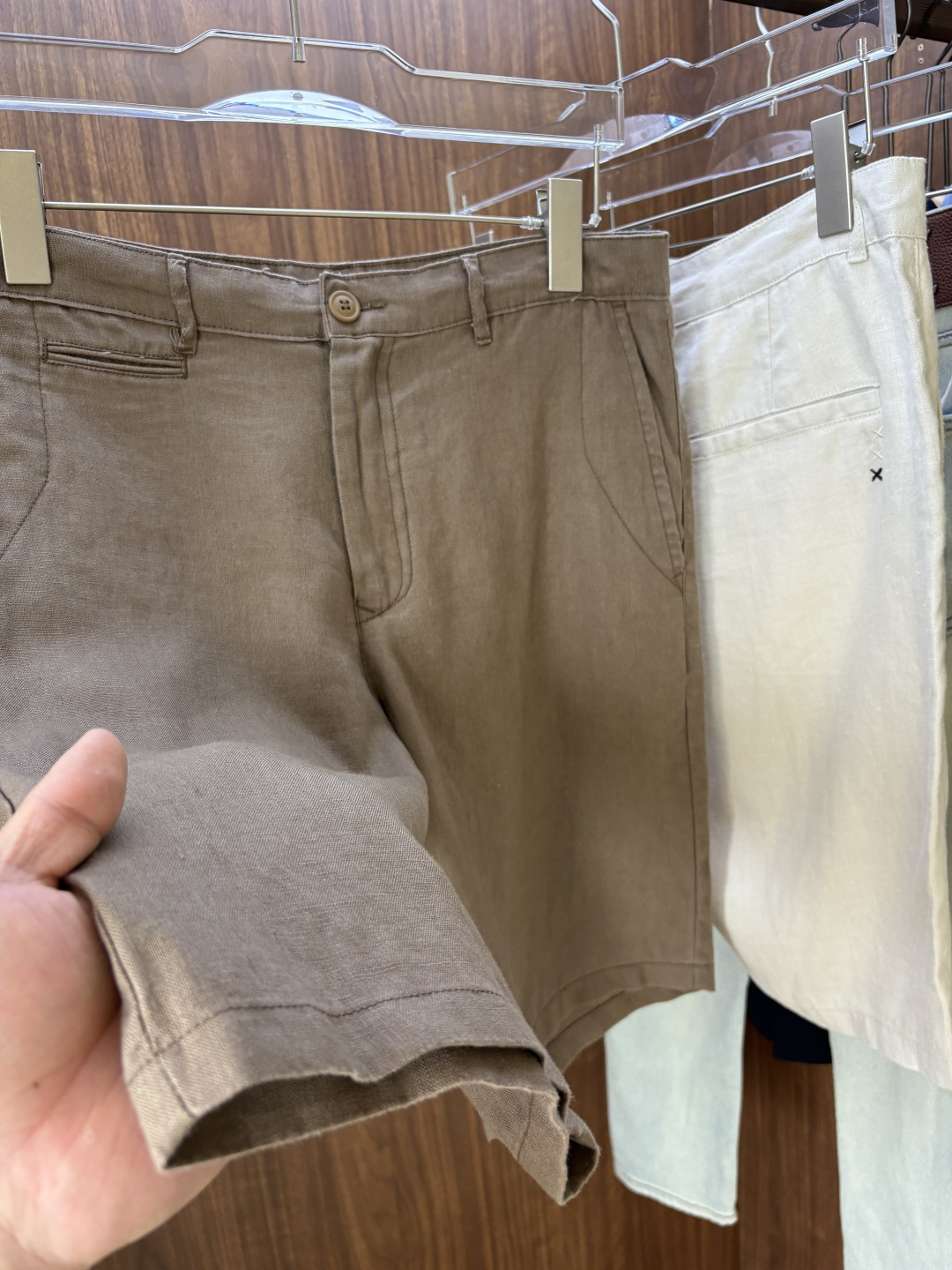 Z家2025春夏刺绣标识100 ％全麻时尚休闲裤 裤子无节制的创造动感兼具吸引力🧲,完美着装让时尚商务休