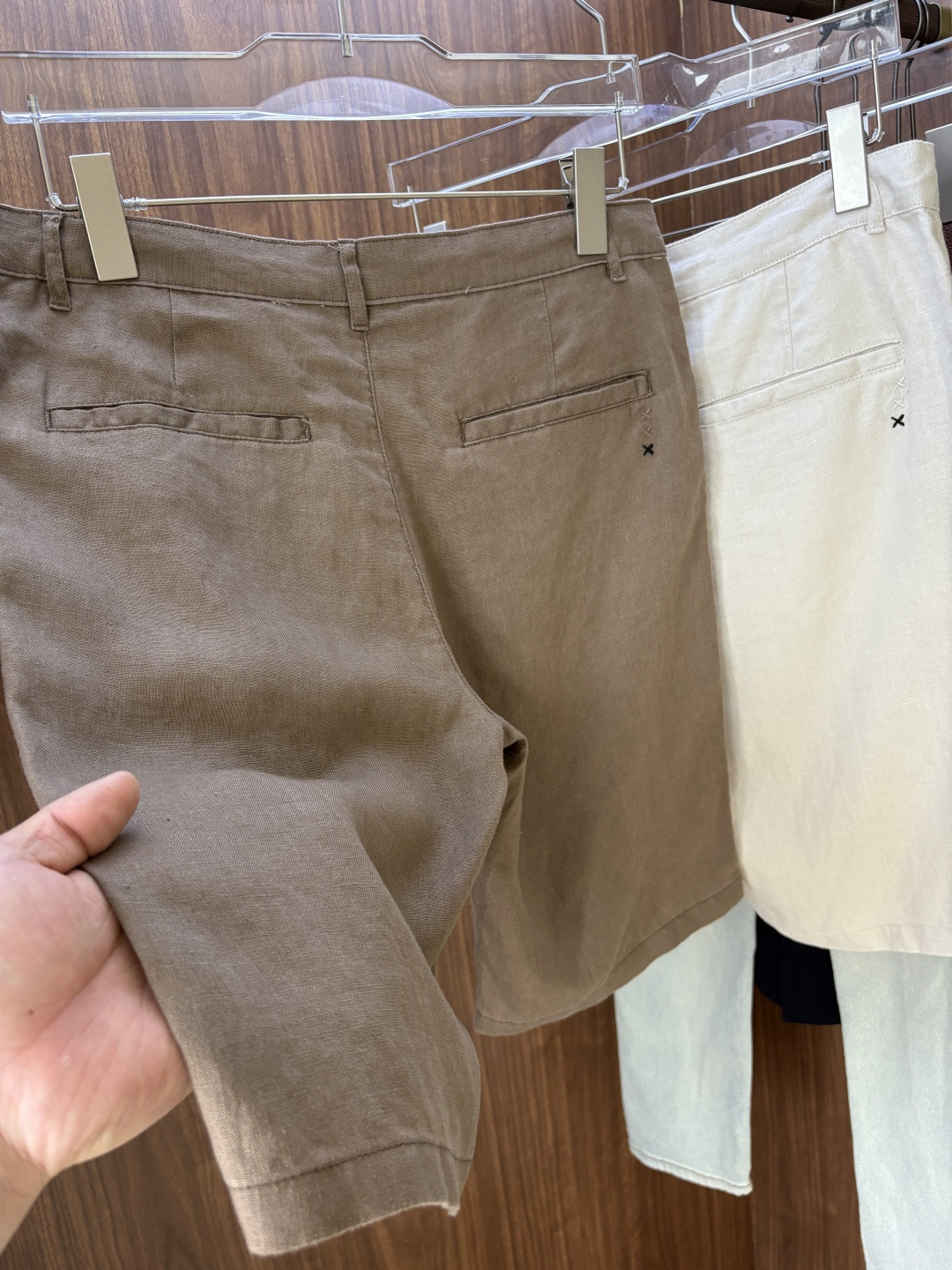 Z家2025春夏刺绣标识100 ％全麻时尚休闲裤 裤子无节制的创造动感兼具吸引力🧲,完美着装让时尚商务休