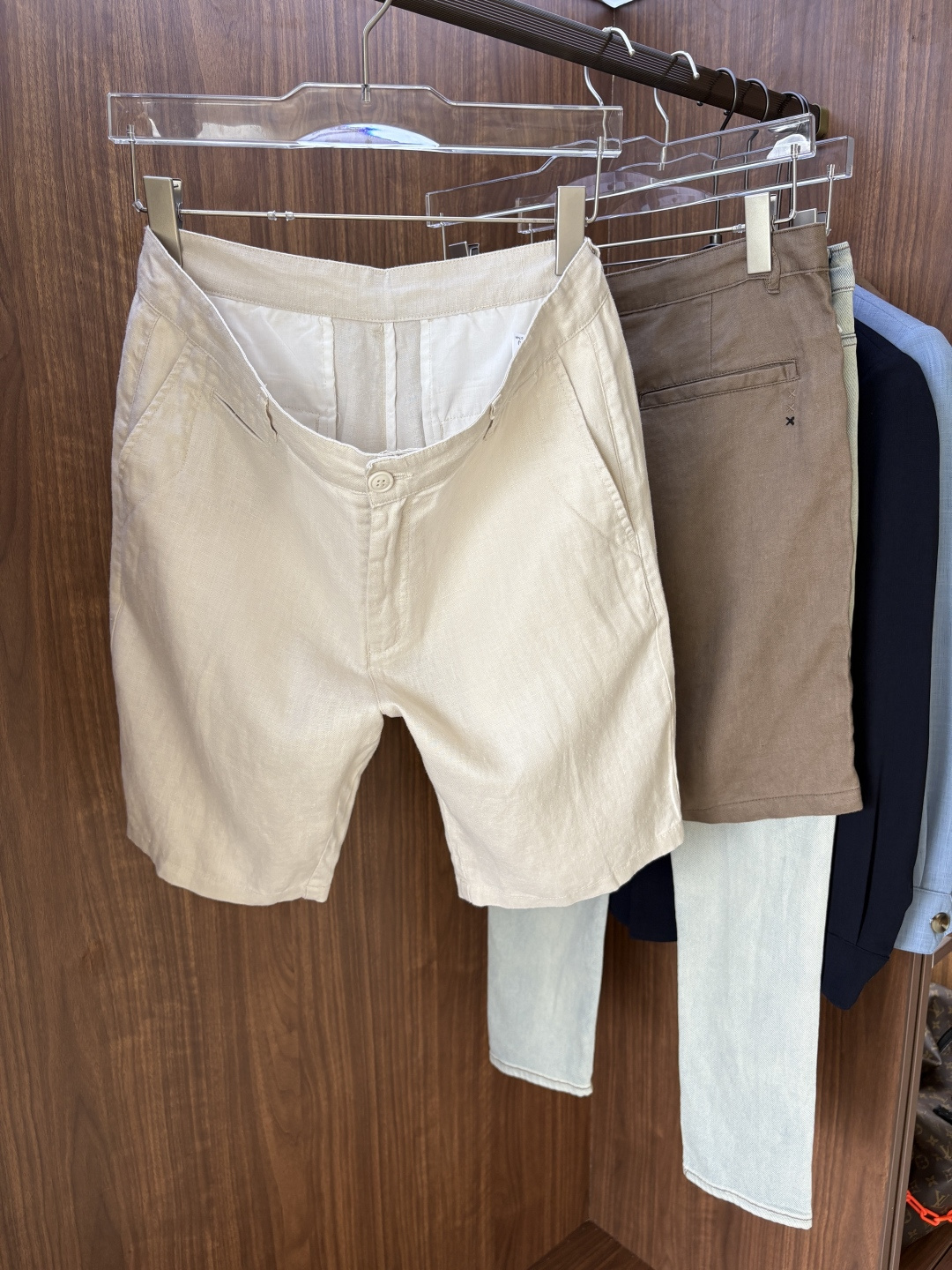 Z家2025春夏刺绣标识100 ％全麻时尚休闲裤 裤子无节制的创造动感兼具吸引力🧲,完美着装让时尚商务休