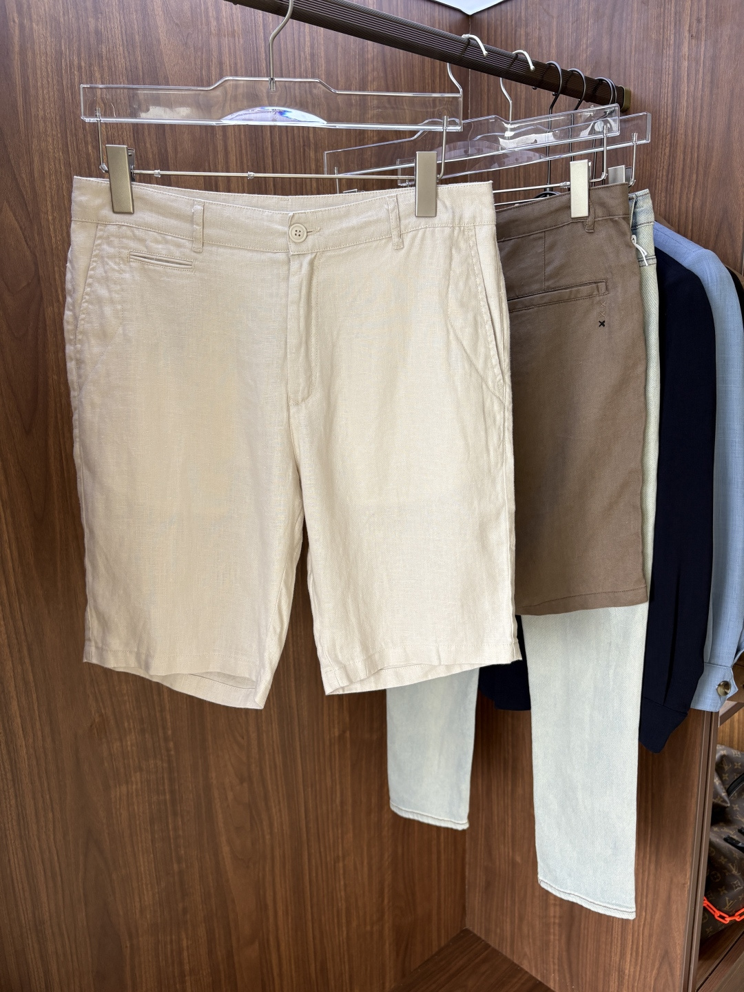 Z家2025春夏刺绣标识100 ％全麻时尚休闲裤 裤子无节制的创造动感兼具吸引力🧲,完美着装让时尚商务休