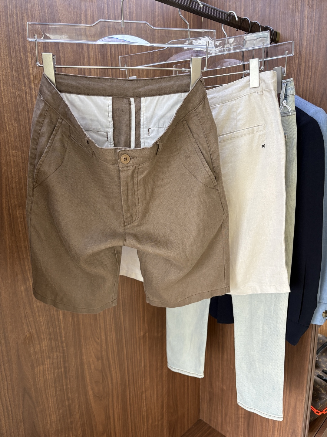 Z家2025春夏刺绣标识100 ％全麻时尚休闲裤 裤子无节制的创造动感兼具吸引力🧲,完美着装让时尚商务休