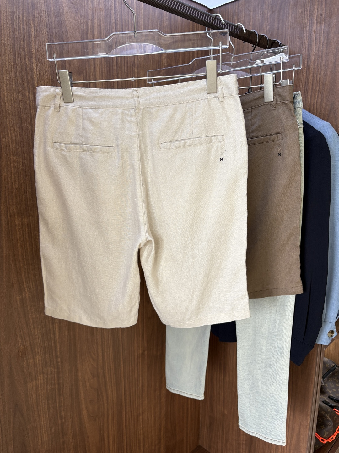 Z家2025春夏刺绣标识100 ％全麻时尚休闲裤 裤子无节制的创造动感兼具吸引力🧲,完美着装让时尚商务休