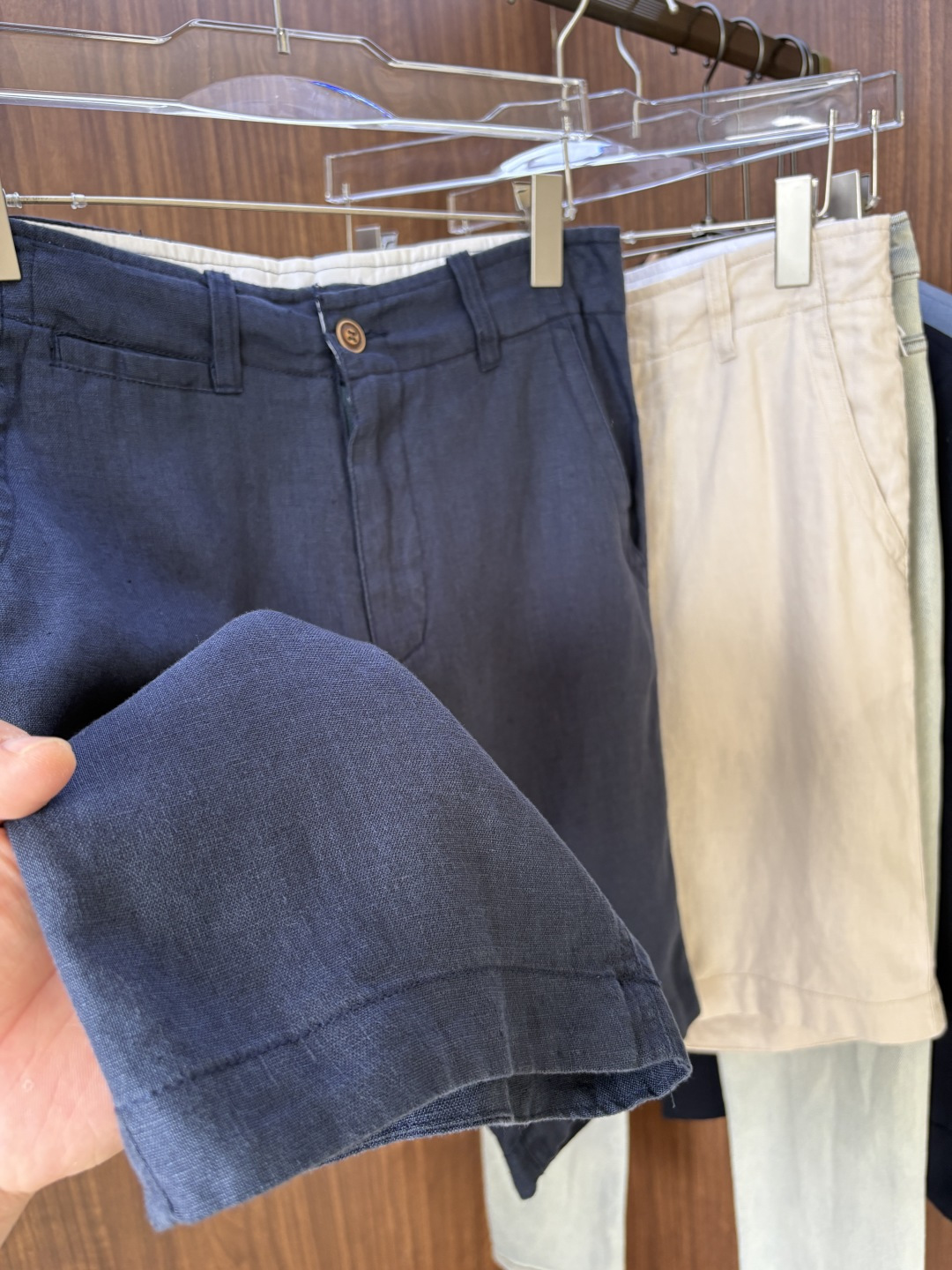 L P家2025春夏刺绣标识100 ％全麻时尚休闲裤 裤子无节制的创造动感兼具吸引力🧲,完美着装让时尚商