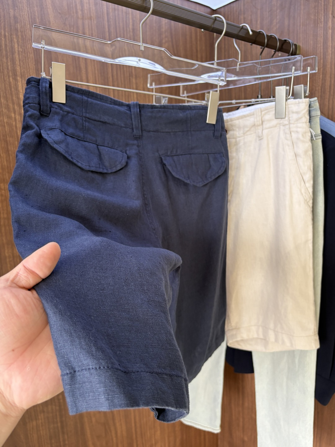 L P家2025春夏刺绣标识100 ％全麻时尚休闲裤 裤子无节制的创造动感兼具吸引力🧲,完美着装让时尚商