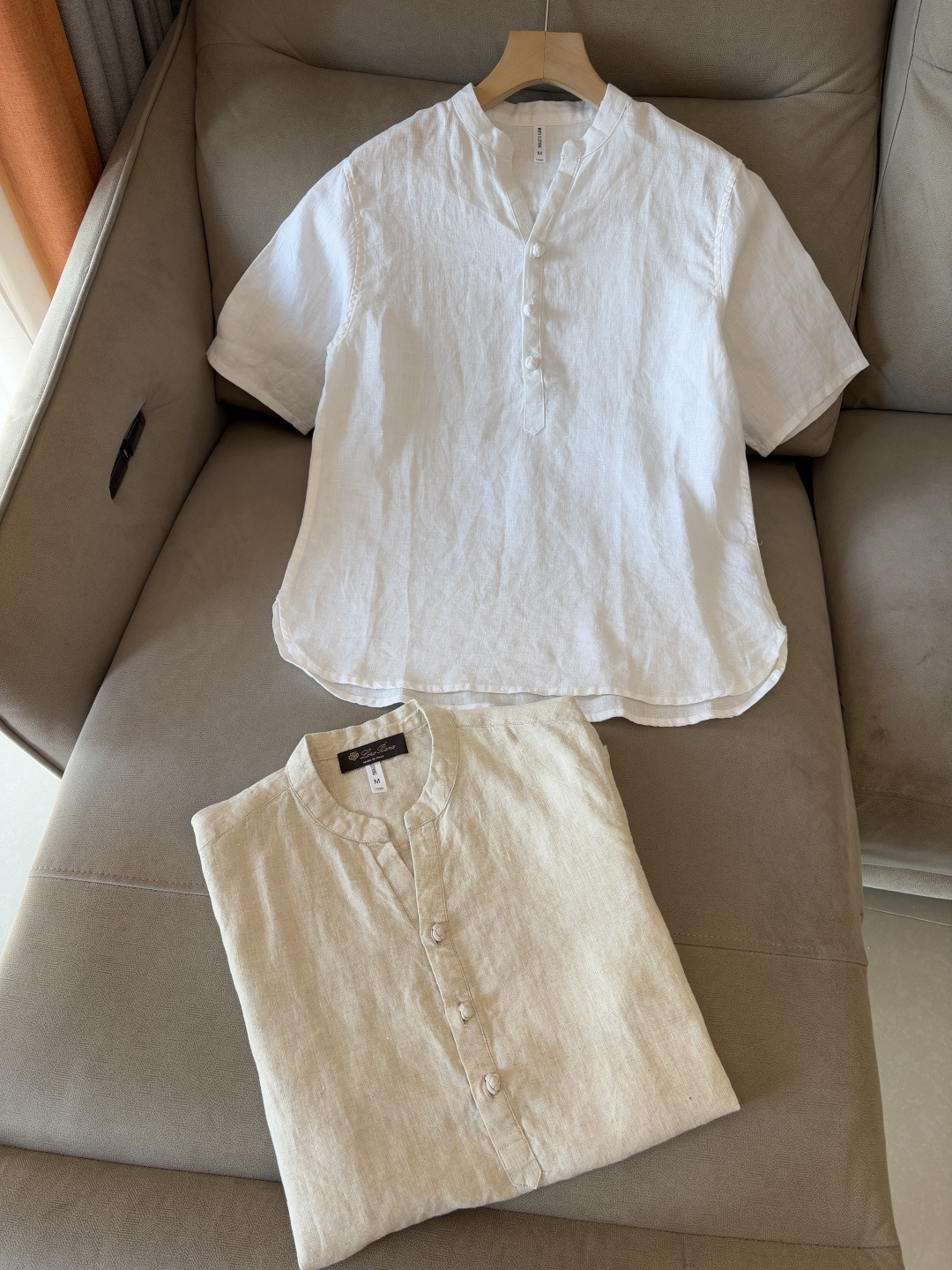 lP🆕20%亚麻男士短袖，男装界的天花板，这款翻领麻料衫短袖精准到每一针的细腻工艺，完全区别于普通面料裁