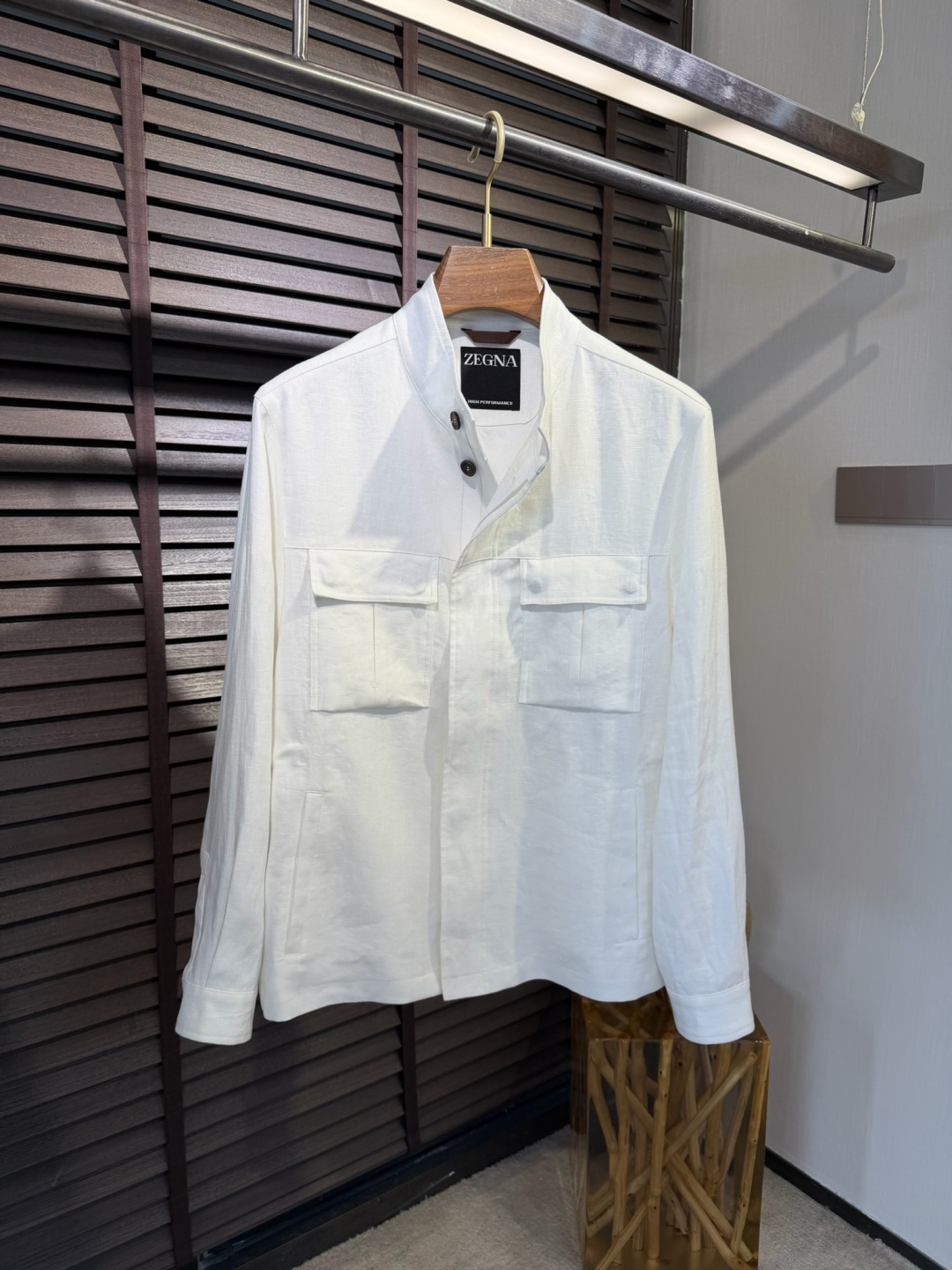 Zegn&杰尼🦷2026SS新款夹克外套。采用进口定制100%雨露麻面料，力挺有型，质地柔软，手感舒适，