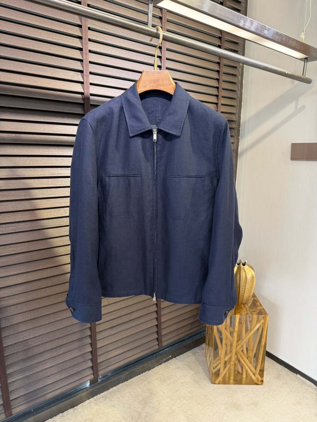 Zegn&杰尼🦷2026SS新款商务休闲翻领夹克外套。采用100%汉麻面料，定织纹路，低调奢华，抗皱立挺