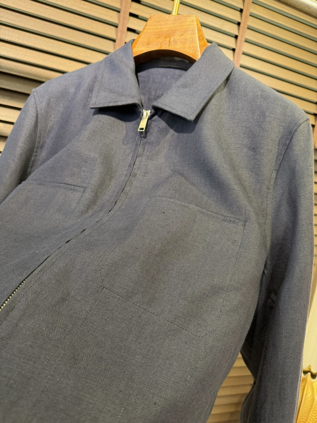 Zegn&杰尼🦷2026SS新款商务休闲翻领夹克外套。采用100%汉麻面料，定织纹路，低调奢华，抗皱立挺