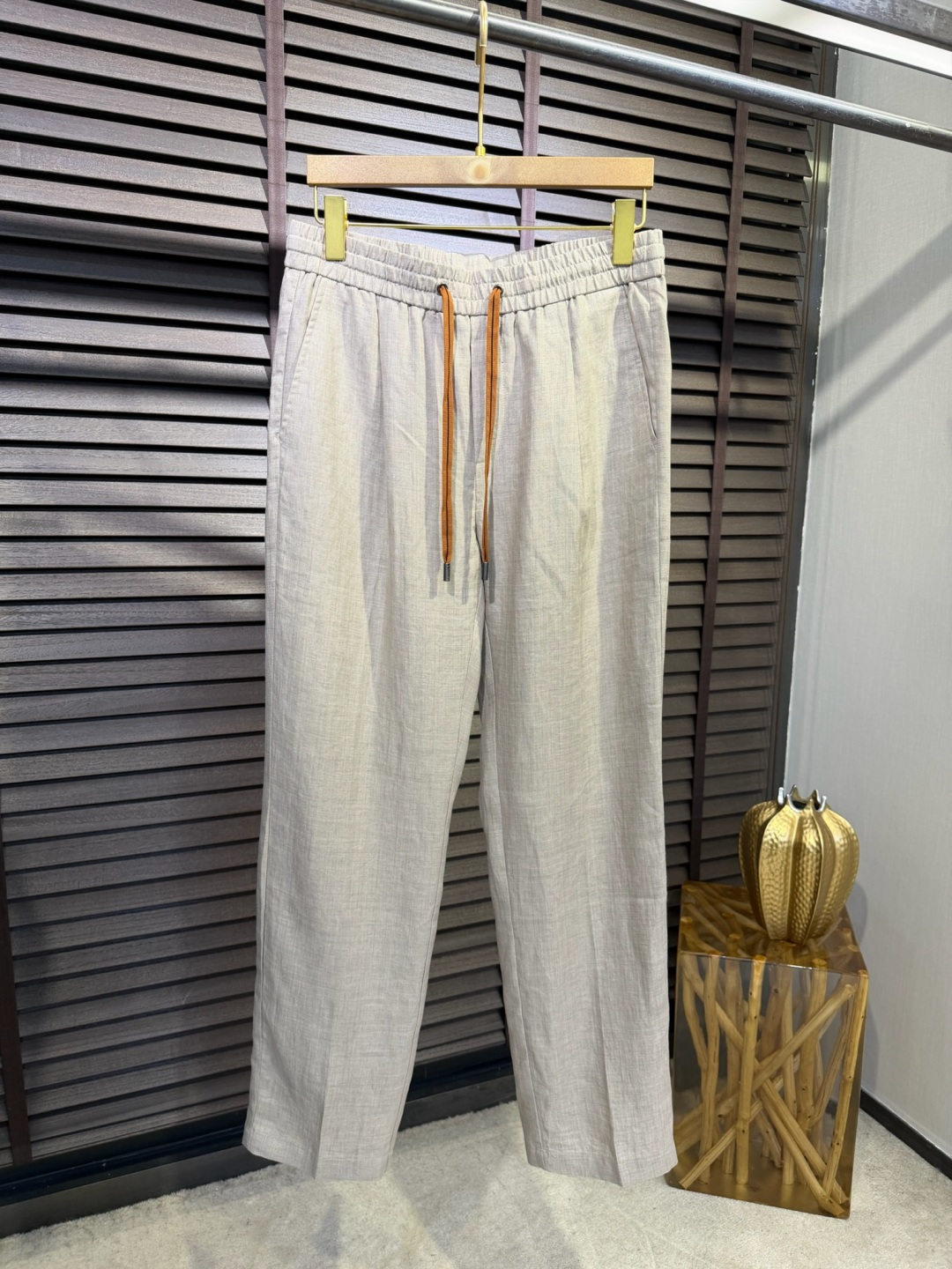 Zegn&杰尼🦷2026SS新款休闲运动裤，客供进口高密度100%雨露麻面料，吸汗速干抗皱，特殊共工艺制