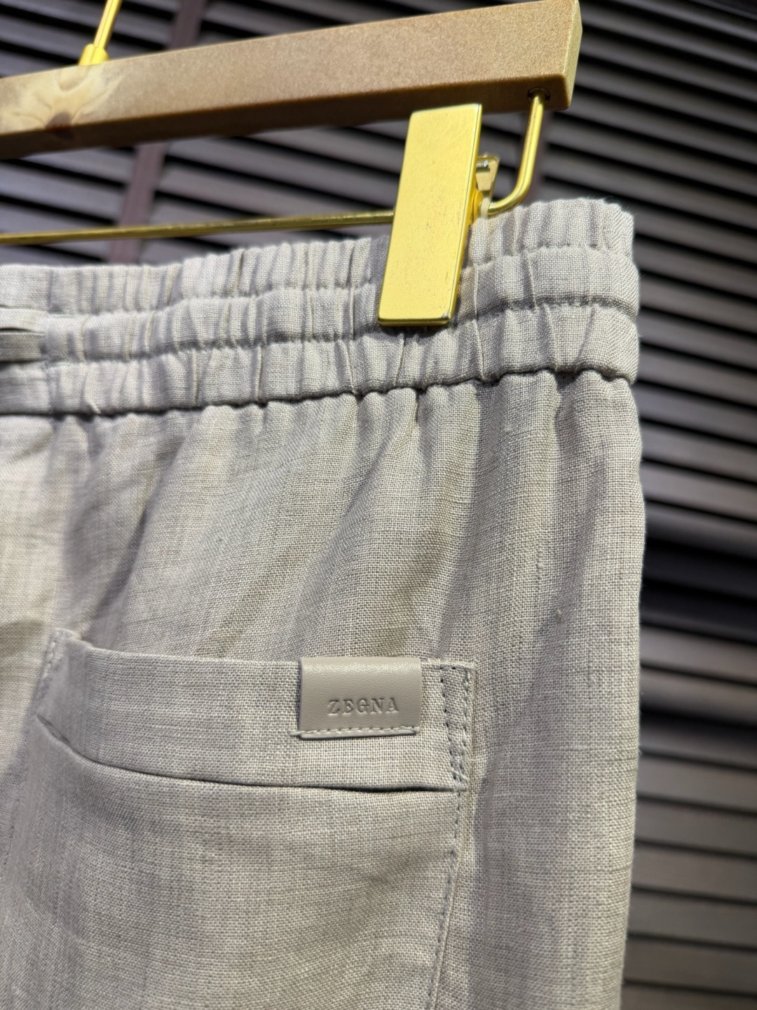 Zegn&杰尼🦷2026SS新款休闲运动裤，客供进口高密度100%雨露麻面料，吸汗速干抗皱，特殊共工艺制