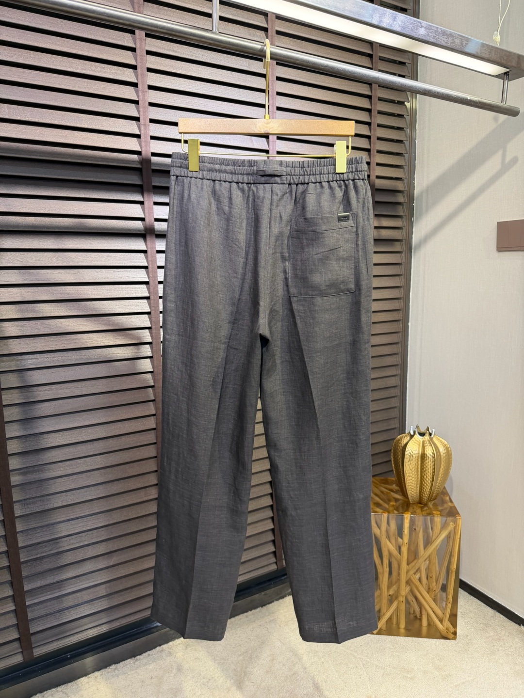 Zegn&杰尼🦷2026SS新款休闲运动裤，客供进口高密度100%雨露麻面料，吸汗速干抗皱，特殊共工艺制