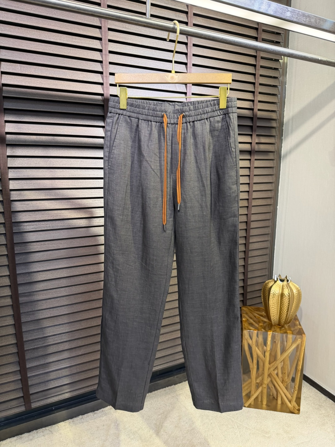 Zegn&杰尼🦷2026SS新款休闲运动裤，客供进口高密度100%雨露麻面料，吸汗速干抗皱，特殊共工艺制