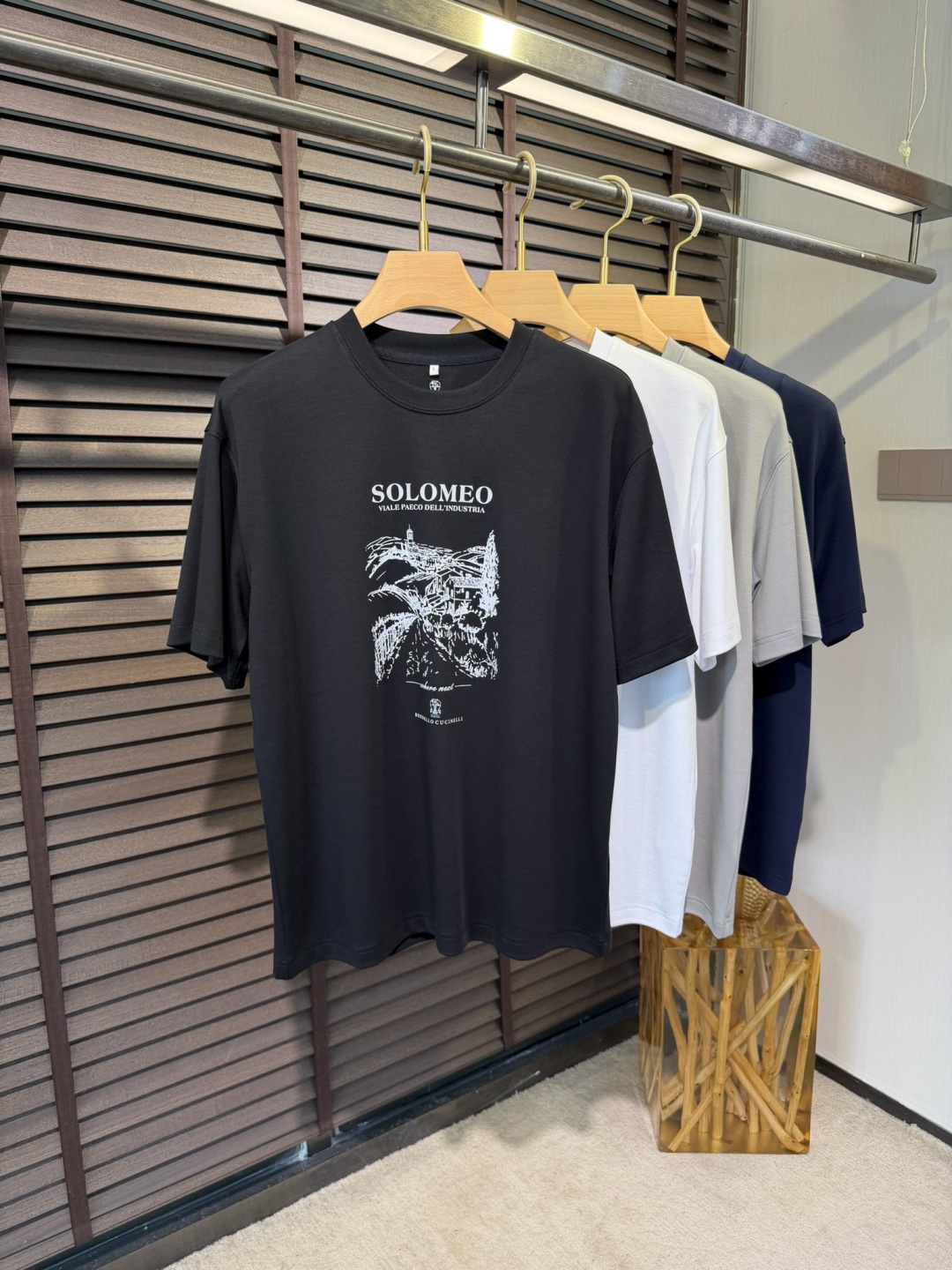 Brounello Cucinell&bc&库奇勒🎁2026SS新款圆领短袖T。采用定制高支数有机棉➕氨